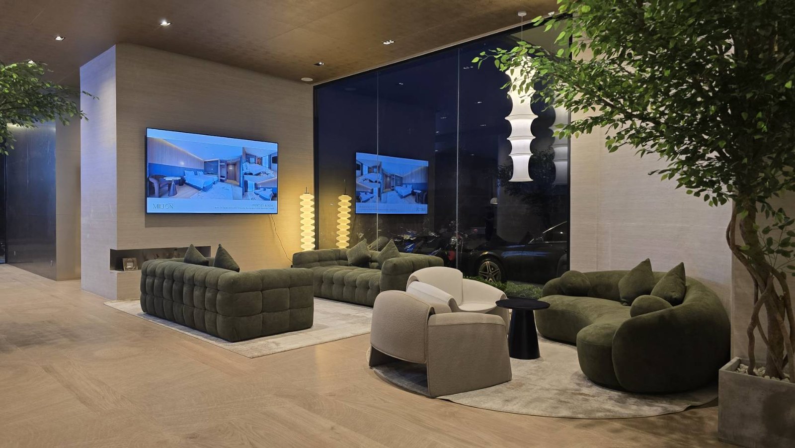 โซนนั่งเล่นของ Milton Hotel Buriram